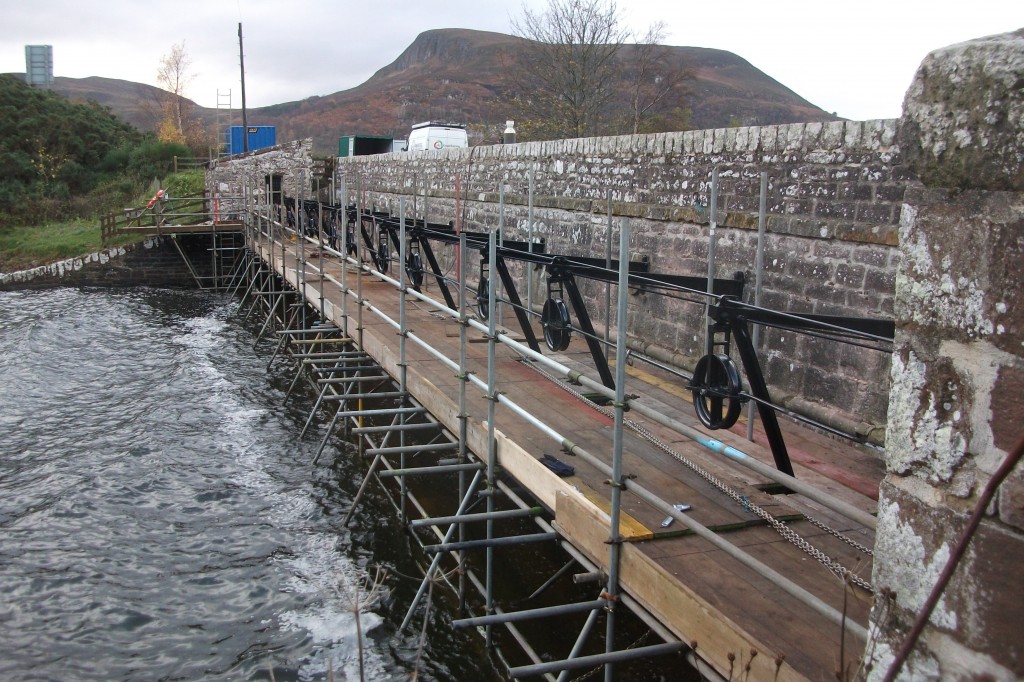 Sluice Gate renovation at “The Mound” completed