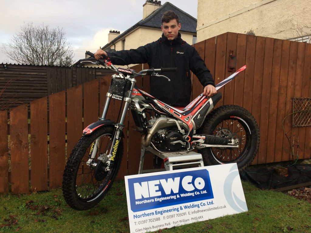 Calum goes on trial with new bike