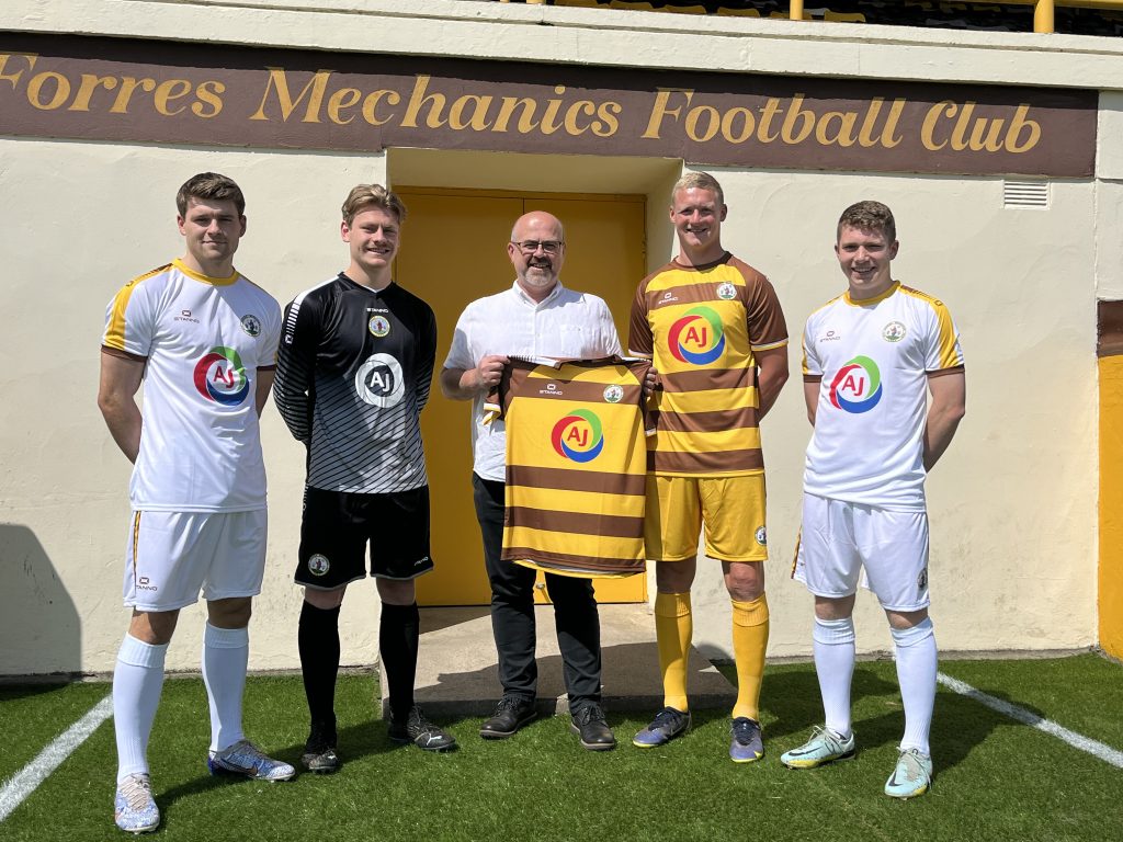 AJE is new kit sponsor of Forres Mechanics