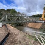 Pipe bridge install goes to plan